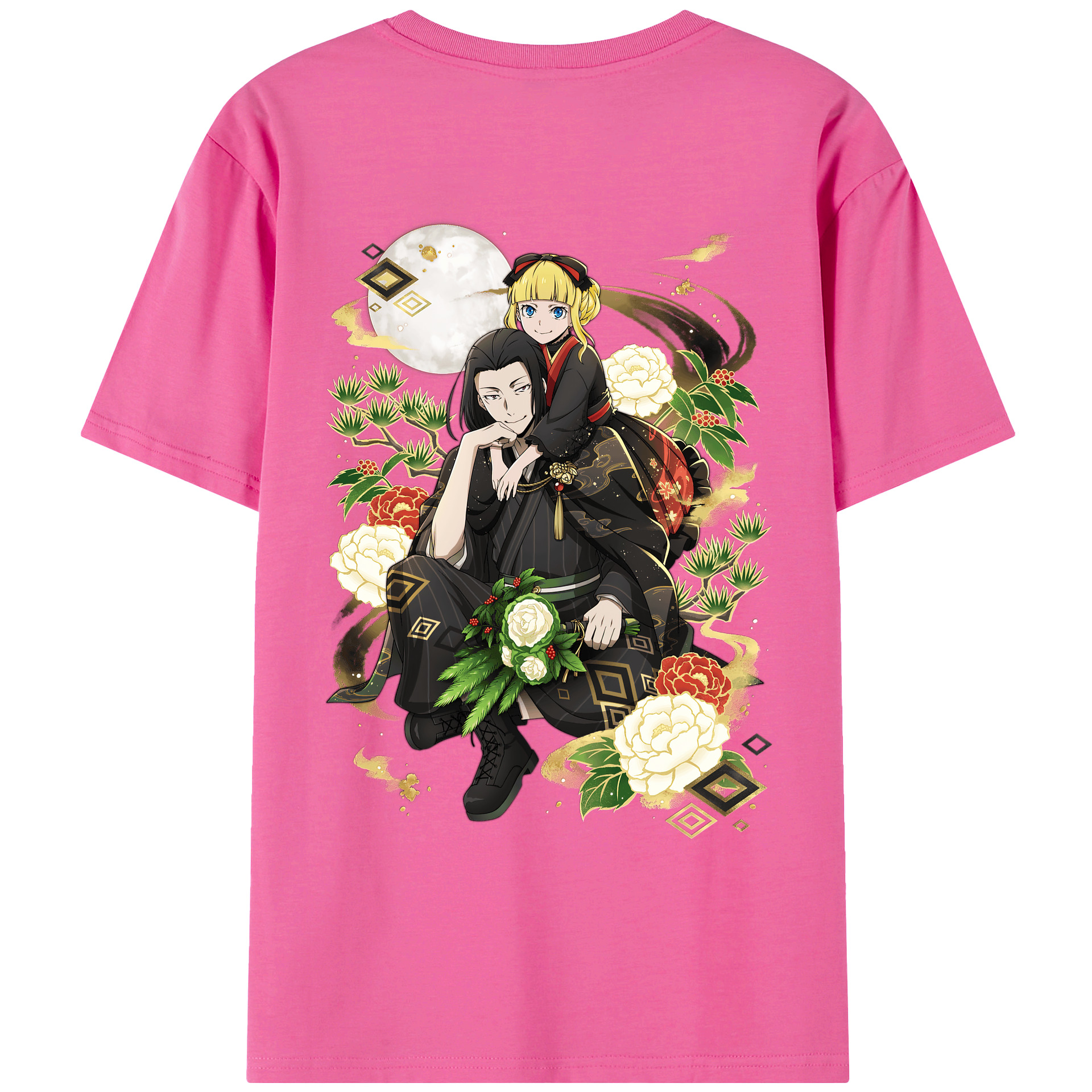 （画像用） 文豪ストレイドッグス Bungo Stray Dogs レディース半袖Tシャツ(バックプリント)
